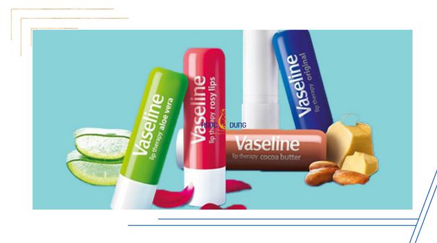 Son dưỡng vaseline giúp môi mền mịn xóa thâm giá rẻ