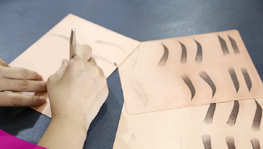  cách vẽ chân mày để phun xăm trên giấy